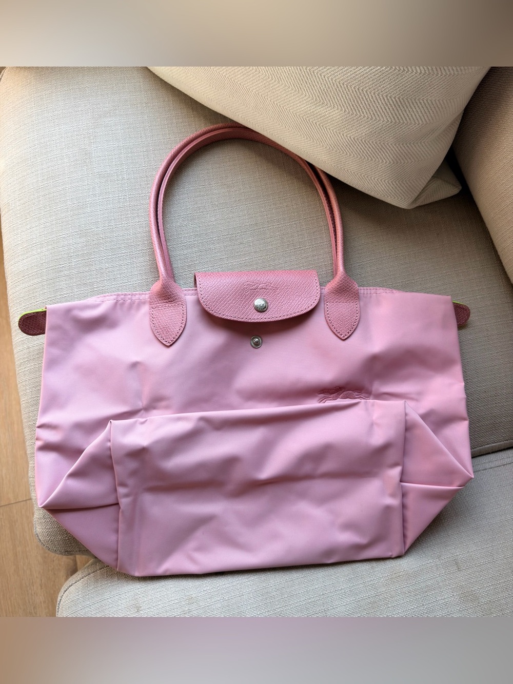 Longchamp Le Pliage Tote Bag in Petal Pink